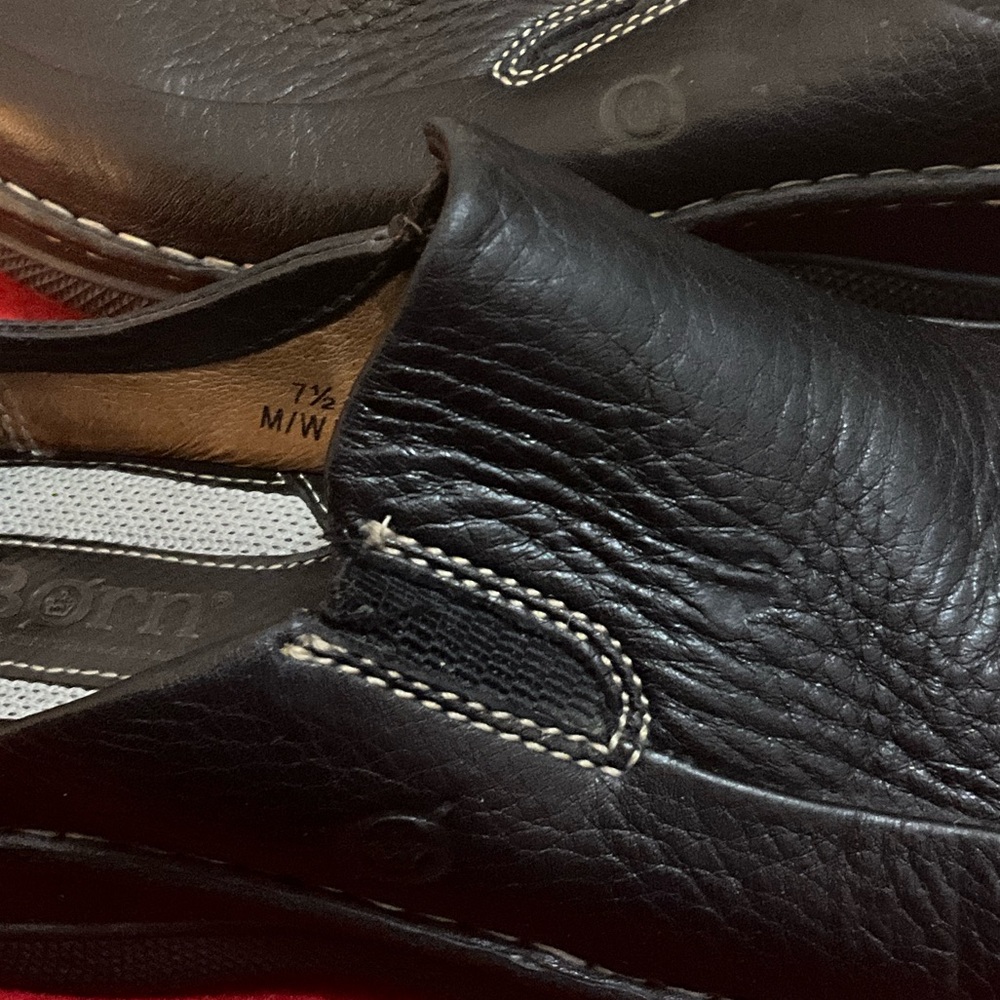 Born Women Dark Brown Leather Loafers Size 7.5 - Picture 4 of 13